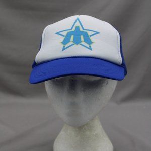 Seattle Mariners Hat - Trident Logo Trucker Hat - Adult Snapback